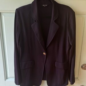 Misook Women's Navy single button Blazer